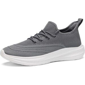 ⚡Men Darkgrey Fashion Mesh Non Slip Lightweight Workout Breathable Gym Sneakers